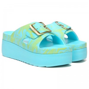 Sandalias Dr Scholls Original Goals Plataforma Mujer Azules | MX2944VDX