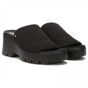 Tacones Dr Scholls Check Doubts Plataforma Sandal Mujer Negros | MX3048HKX