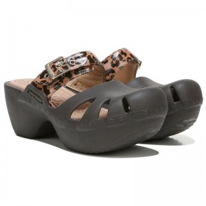 Tacones Dr Scholls Dance On Clog Mujer Marrom Leopardo | MX3053SOM