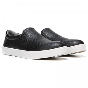 Tenis Dr Scholls Madison Slip On Lizard Mujer Negros | MX2881GLP