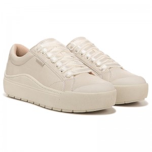 Tenis Dr Scholls Time Off Encaje Up Mujer Beige | MX2922QZN