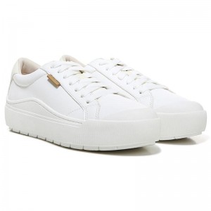 Tenis Dr Scholls Time Off Encaje Up Mujer Blancos | MX2924NBQ