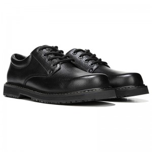 Zapatos Oxford Dr Scholls Harrington II Slip Resistant Trabajo Hombre Negros | MX3181NBB