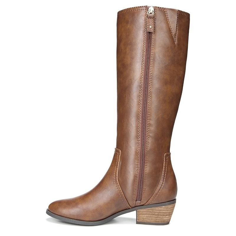 Botas Dr Scholls Brilliance Anchos Calf Mujer Marrom | MX3119HKF