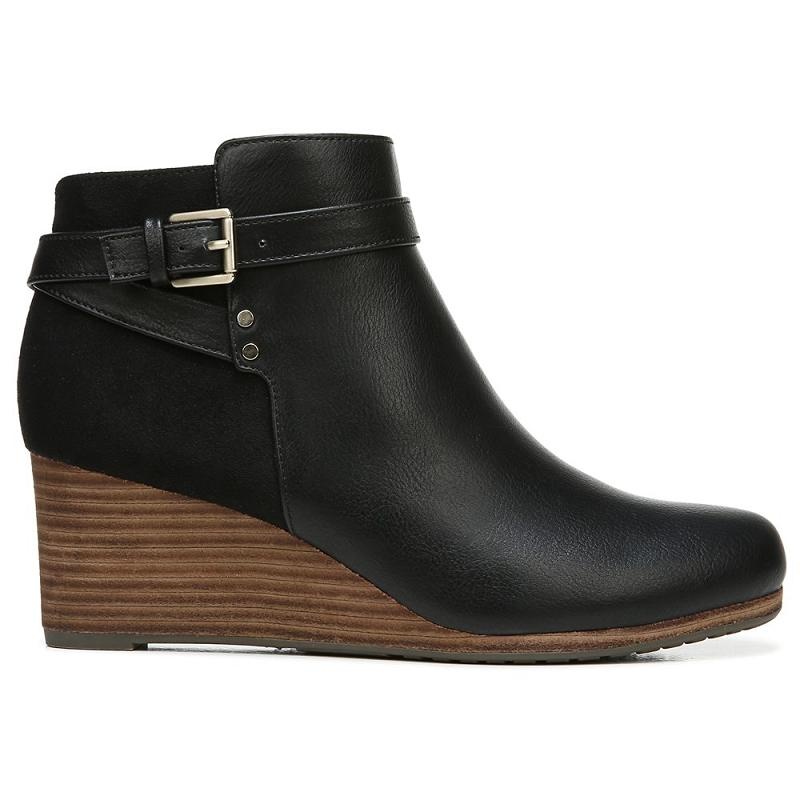 Botas Dr Scholls Double Wedge Mujer Negros | MX3110NBT