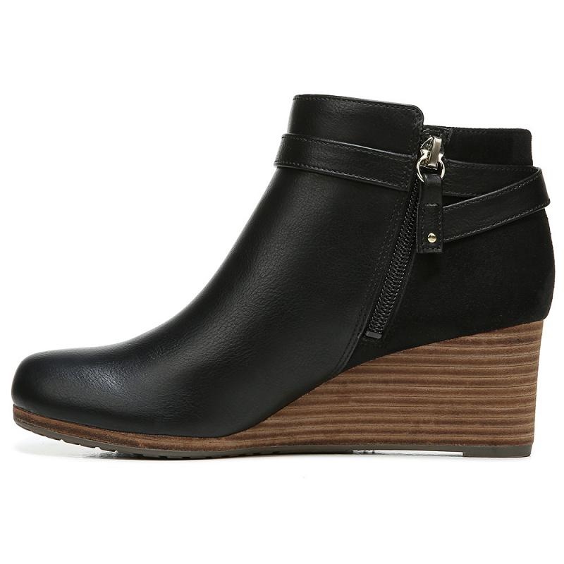 Botas Dr Scholls Double Wedge Mujer Negros | MX3110NBT