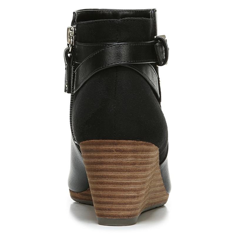 Botas Dr Scholls Double Wedge Mujer Negros | MX3110NBT