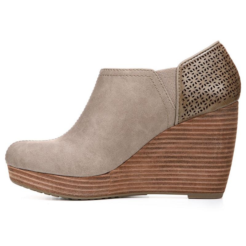 Botas Dr Scholls Harlow Wedge Mujer Grises Marrom | MX3101ISC