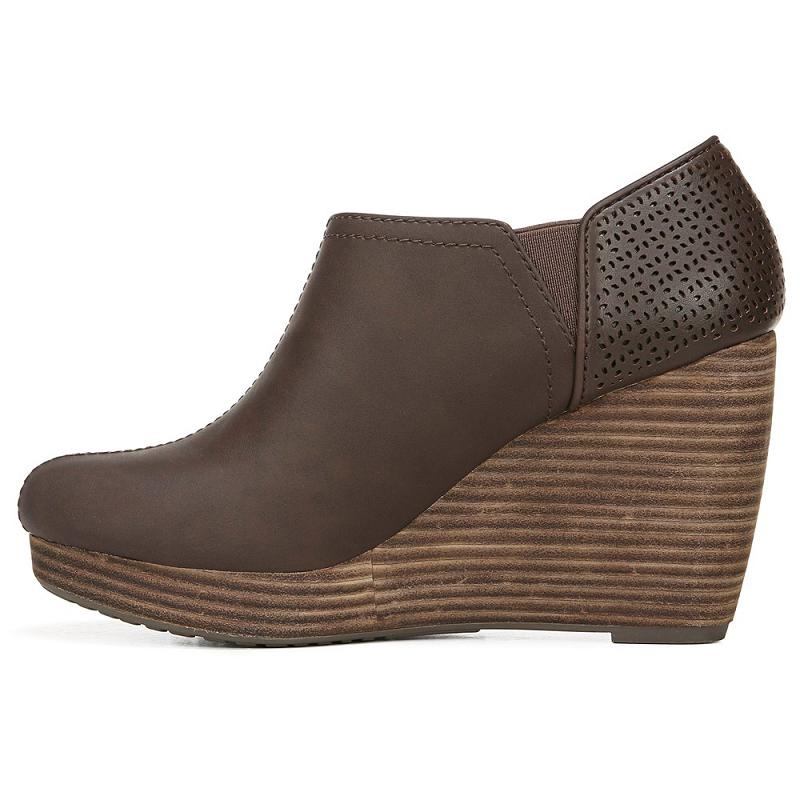 Botas Dr Scholls Harlow Wedge Mujer Marrom Oscuro | MX3102UTV