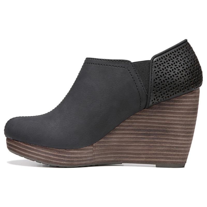 Botas Dr Scholls Harlow Wedge Mujer Negros | MX3103YUB