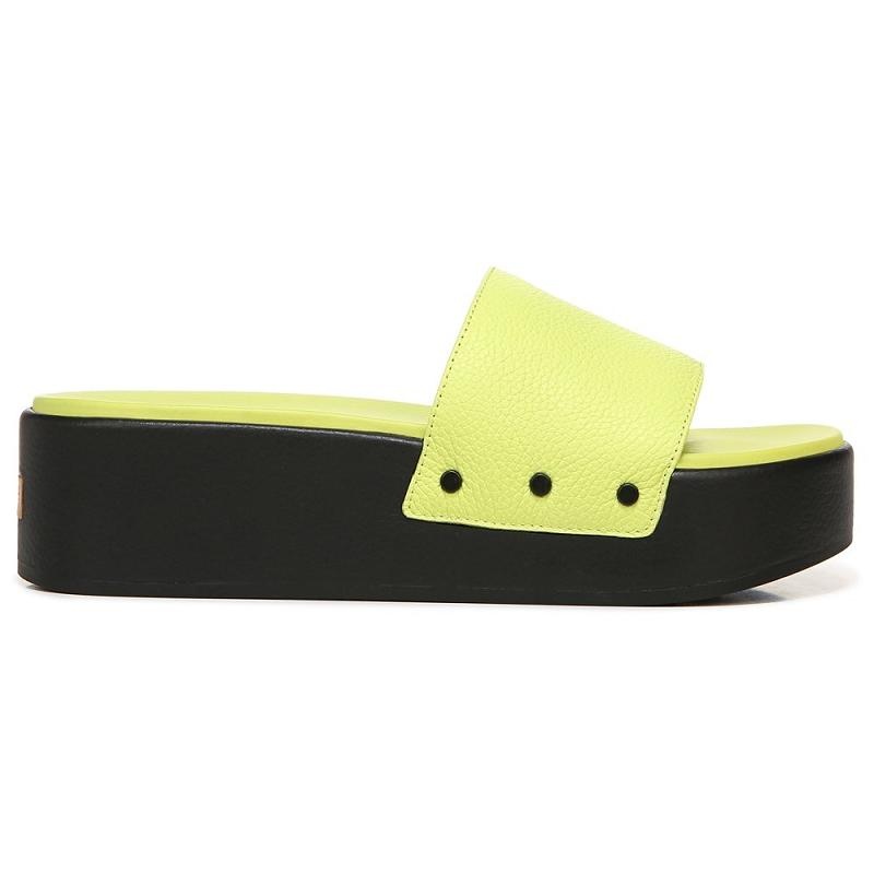 Chanclas Dr Scholls Pisces Max Plataforma Chanclas Mujer Verdes Claro | MX2926GLE