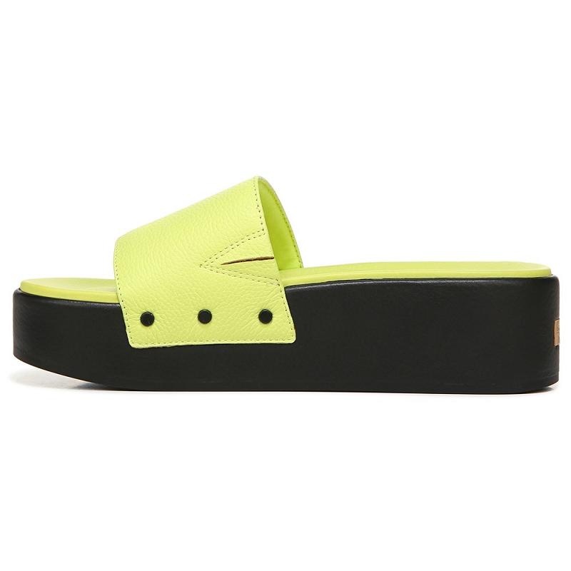 Chanclas Dr Scholls Pisces Max Plataforma Chanclas Mujer Verdes Claro | MX2926GLE