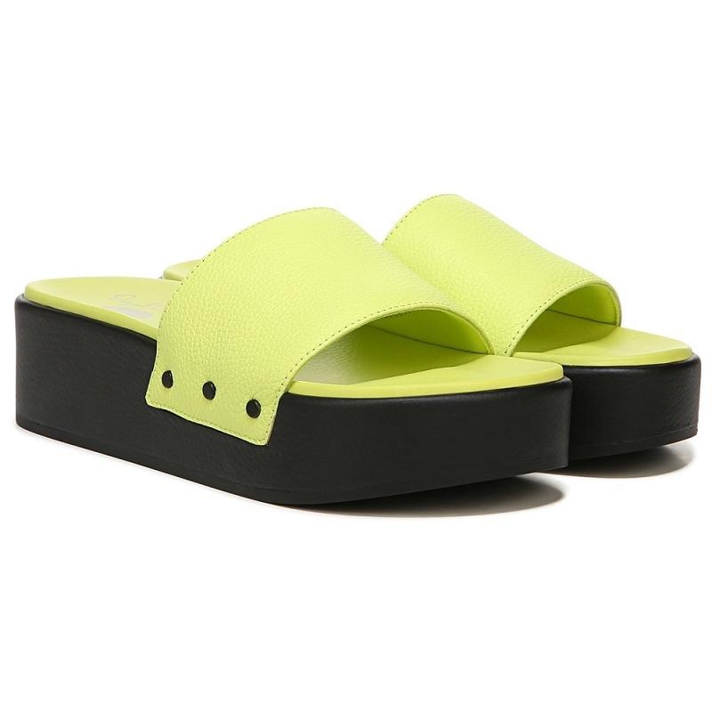 Chanclas Dr Scholls Pisces Max Plataforma Chanclas Mujer Verdes Claro | MX2926GLE