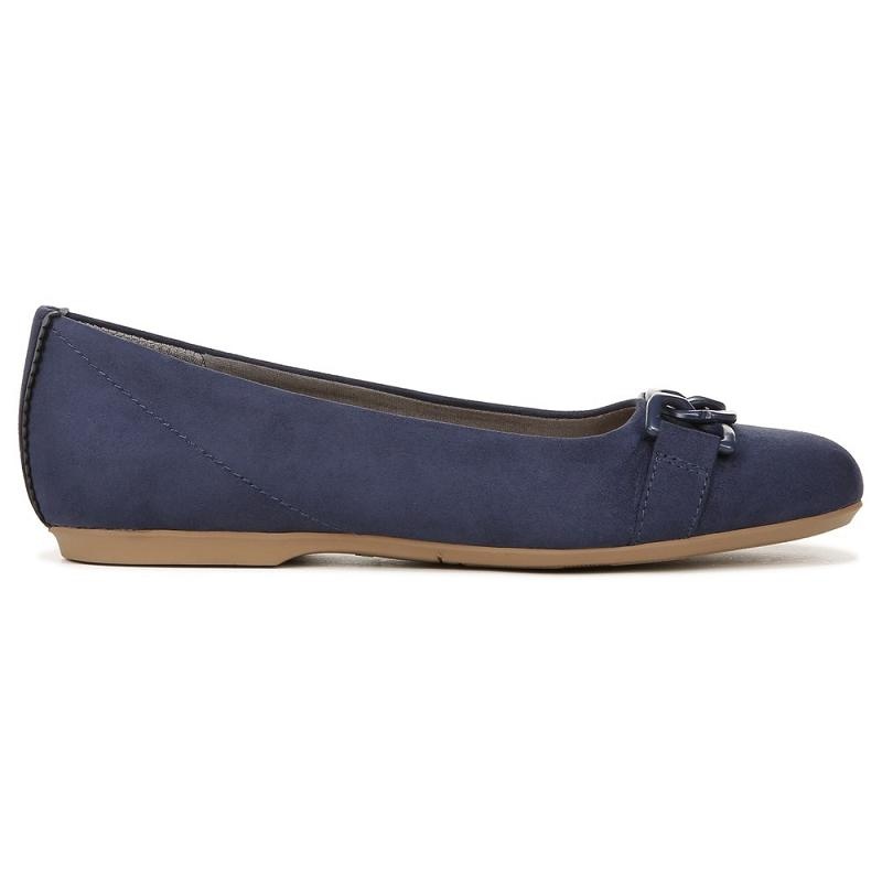 Flat Dr Scholls Wexley Adorn Ballerina Mujer Azul Marino | MX3081WYW