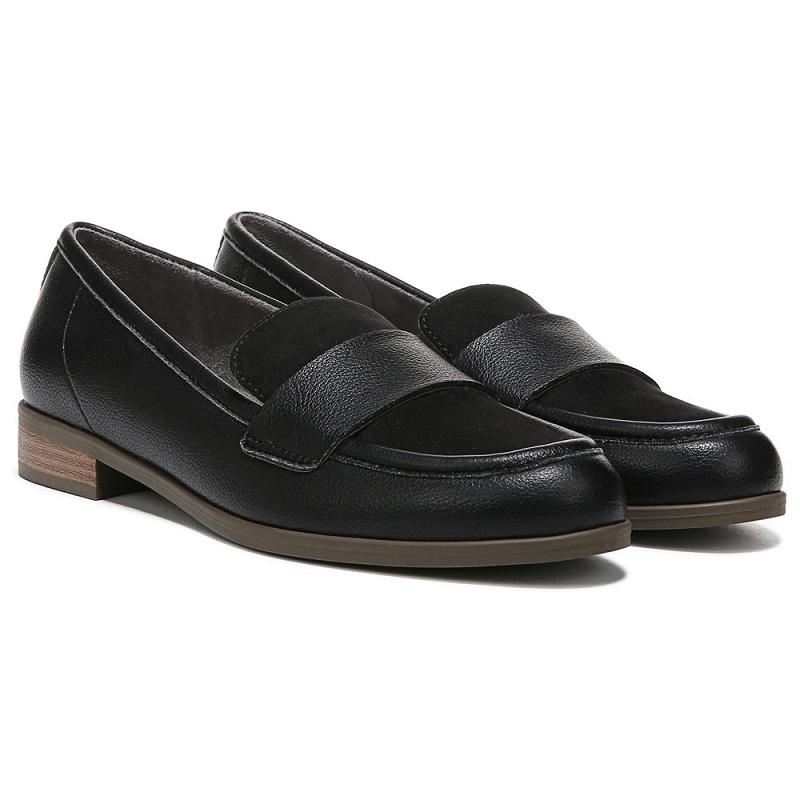 Mocasines Dr Scholls Rate Moc Puntera Mujer Negros | MX3002PQQ