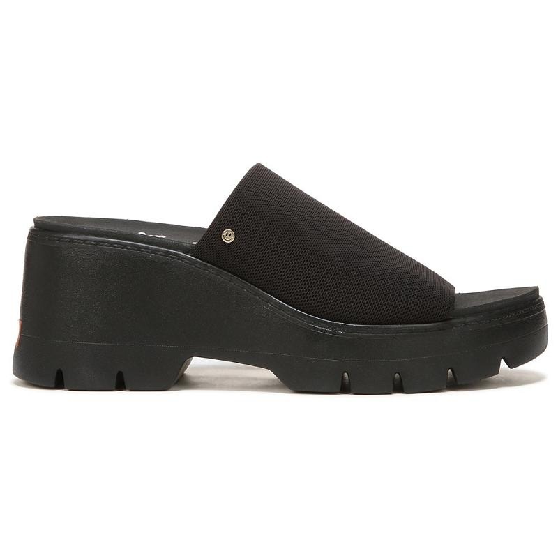 Sandalias Dr Scholls Check Doubts Plataforma Mujer Negros | MX2980FMT