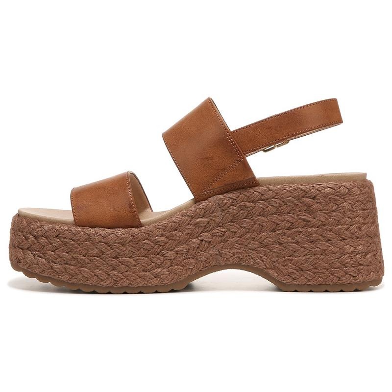 Sandalias Dr Scholls Delaney Wedge Mujer Naranjas | MX2972XFV