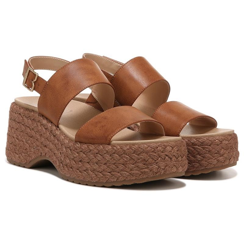 Sandalias Dr Scholls Delaney Wedge Mujer Naranjas | MX2972XFV