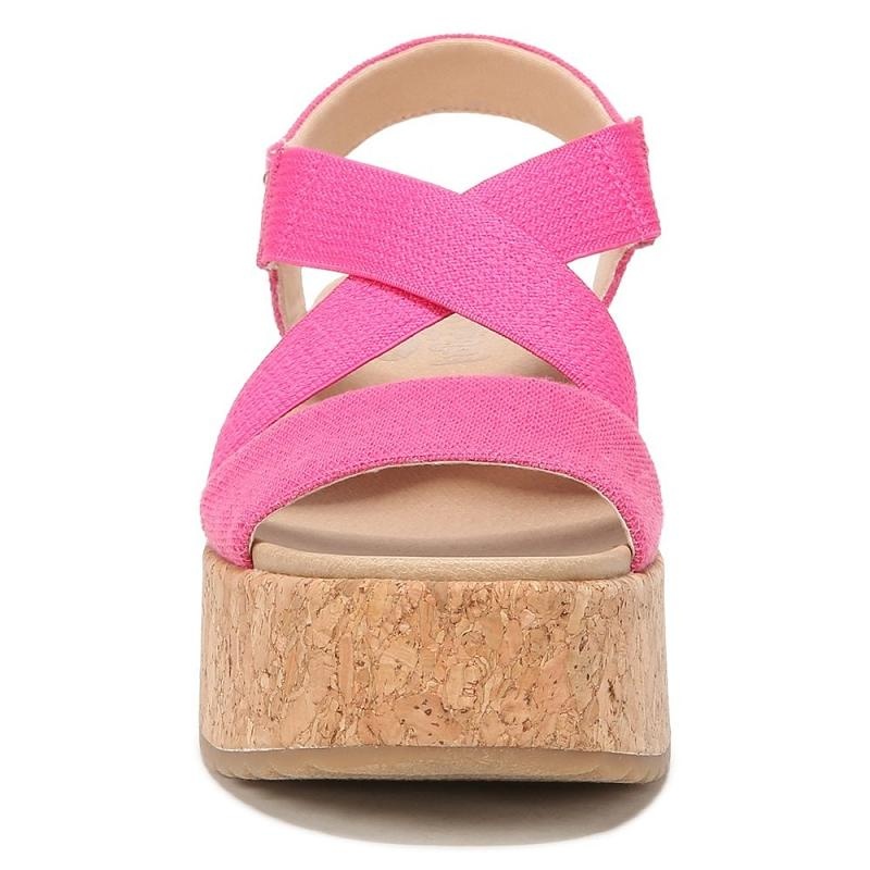 Sandalias Dr Scholls Dottie Tiras Wedge Mujer Rosas | MX2947ZGB