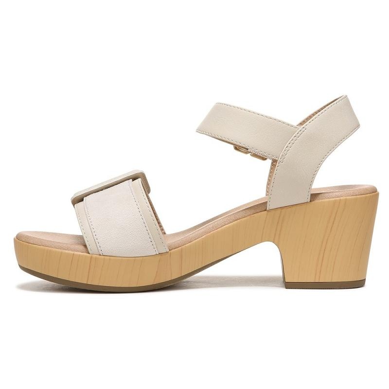 Sandalias Dr Scholls Felicity Too Block Heel Mujer Beige | MX2948LHN