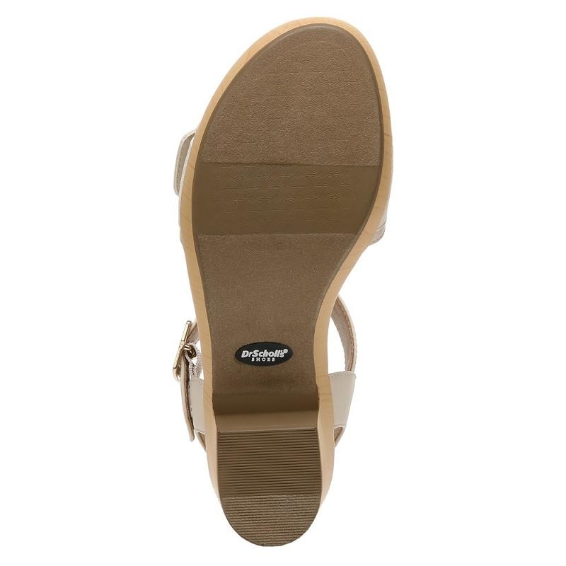 Sandalias Dr Scholls Felicity Too Block Heel Mujer Beige | MX2948LHN