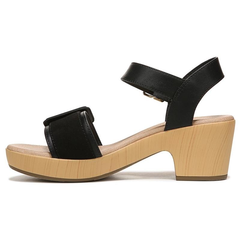 Sandalias Dr Scholls Felicity Too Block Heel Mujer Negros | MX2950JJQ