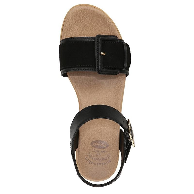 Sandalias Dr Scholls Felicity Too Block Heel Mujer Negros | MX2950JJQ