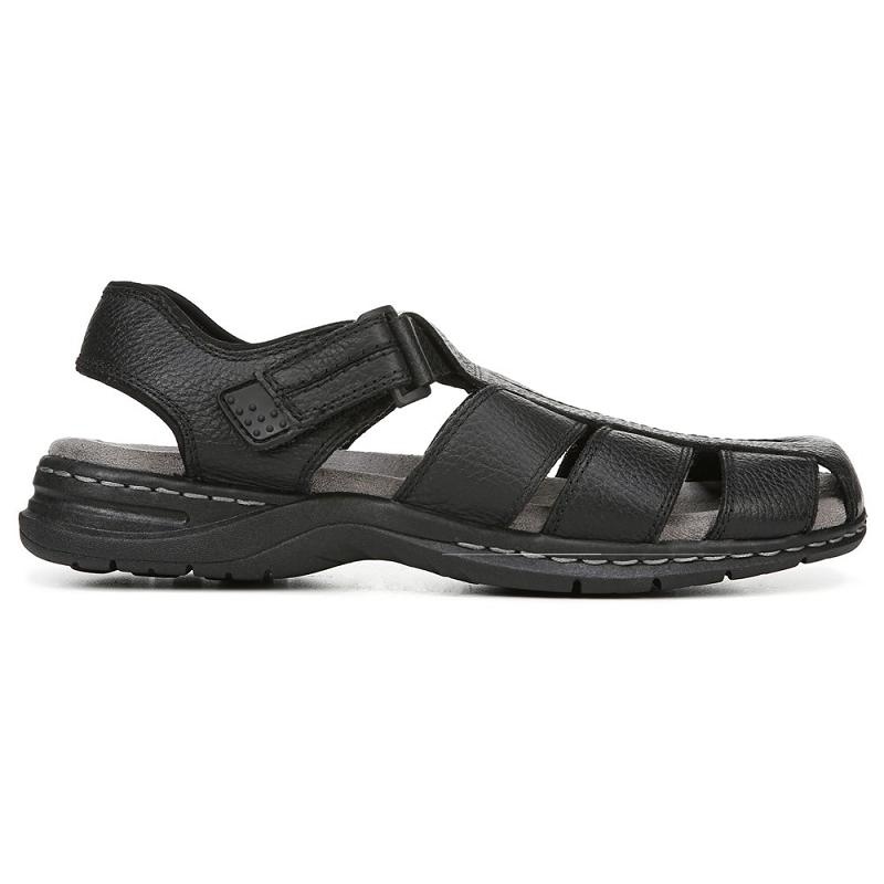 Sandalias Dr Scholls Gaston Hombre Negros | MX3168SOA