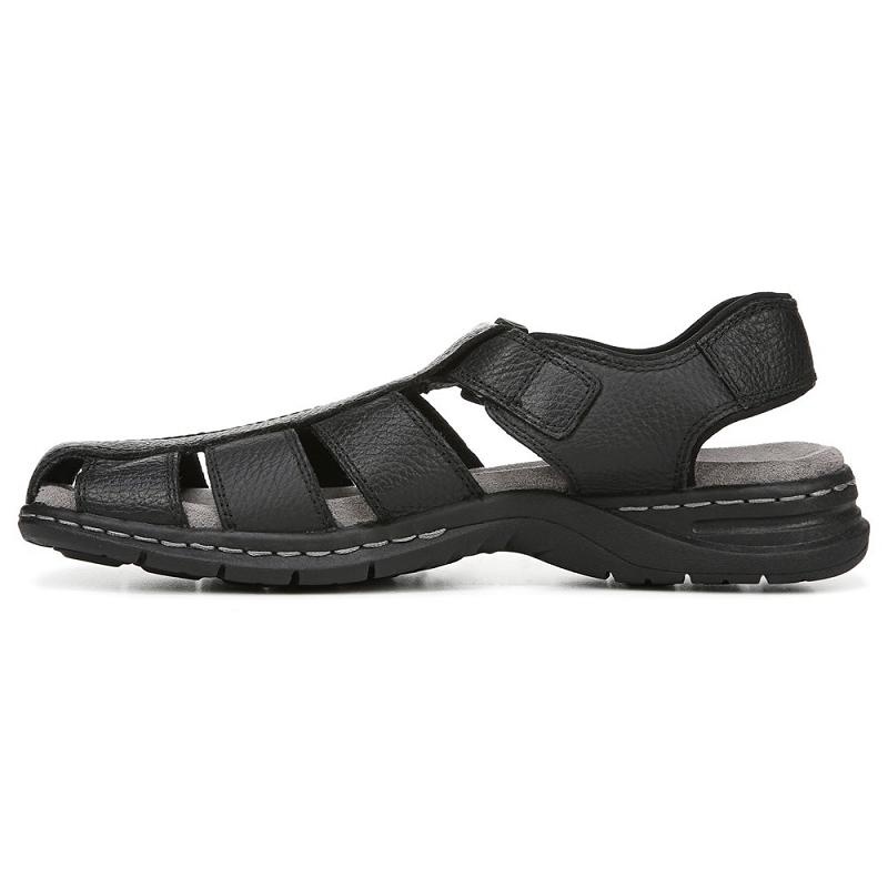 Sandalias Dr Scholls Gaston Hombre Negros | MX3168SOA