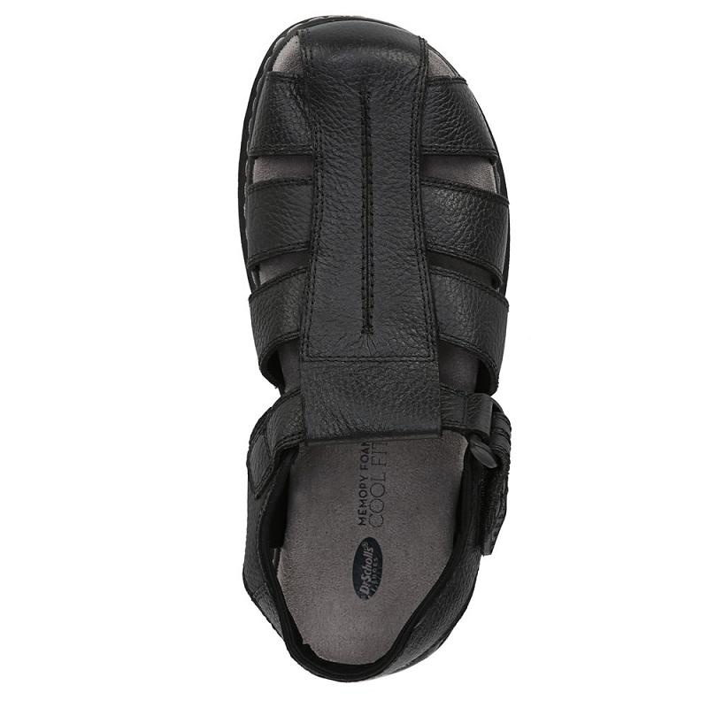 Sandalias Dr Scholls Gaston Hombre Negros | MX3168SOA