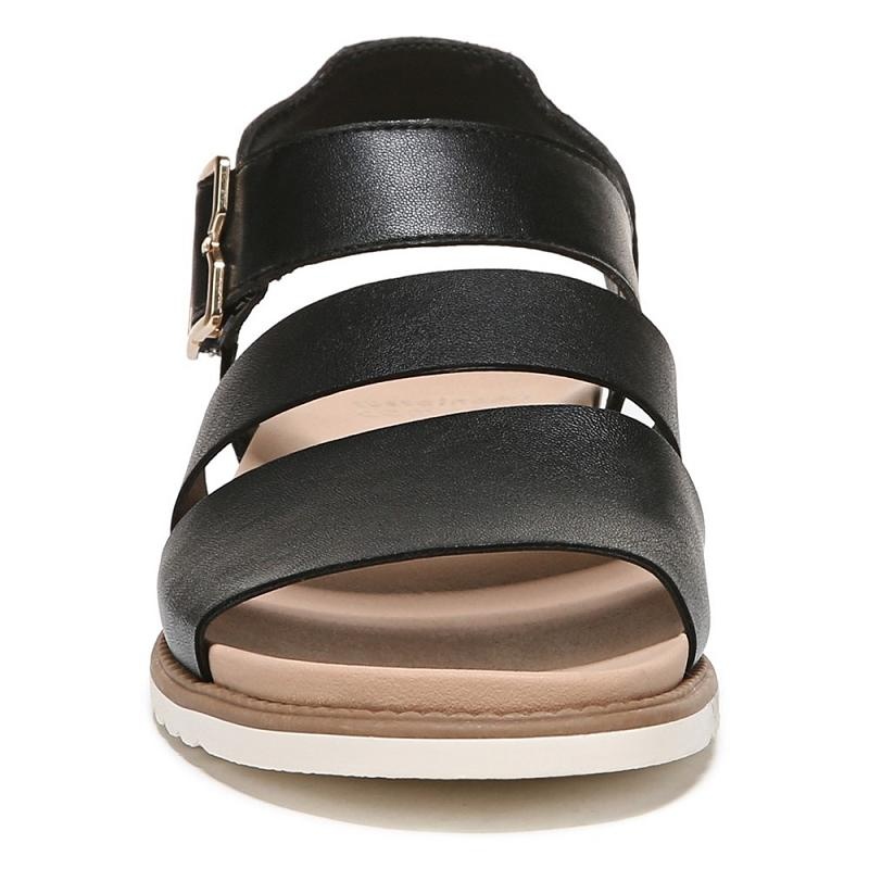 Sandalias Dr Scholls Island Glow Planos Mujer Negros | MX2991EXH