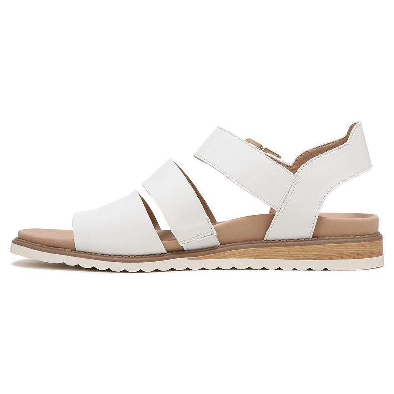 Sandalias Dr Scholls Island Glow Planos Mujer Blancos | MX2993QZK