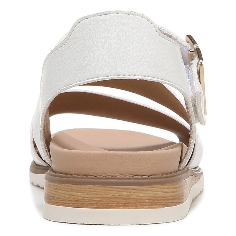 Sandalias Dr Scholls Island Glow Planos Mujer Blancos | MX2993QZK