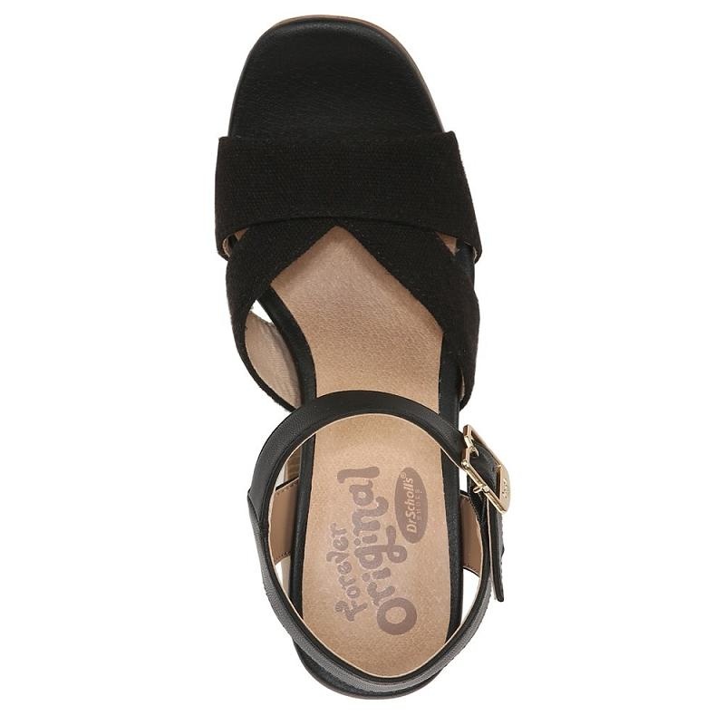 Sandalias Dr Scholls Mariah Block Heel Mujer Negros | MX2957PQI