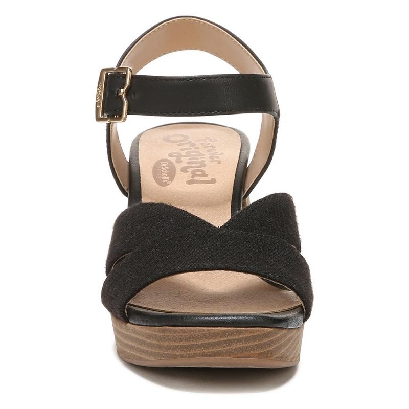 Sandalias Dr Scholls Mariah Block Heel Mujer Negros | MX2957PQI