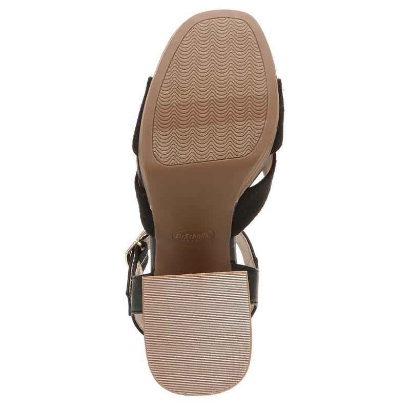 Sandalias Dr Scholls Mariah Block Heel Mujer Negros | MX2957PQI