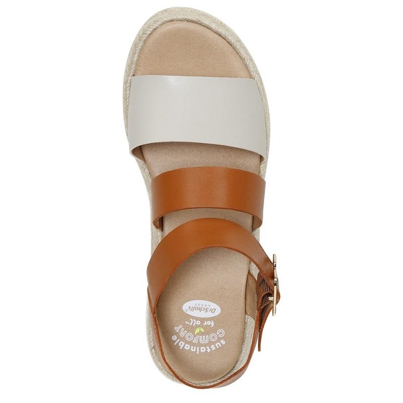 Sandalias Dr Scholls Once Twice Plataforma Wedge Mujer Naranjas | MX2966QZJ