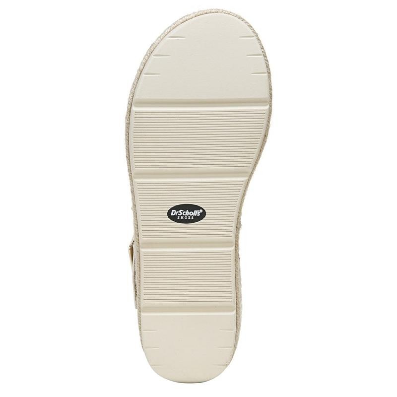 Sandalias Dr Scholls Once Twice Plataforma Wedge Mujer Blancos | MX2967MAK