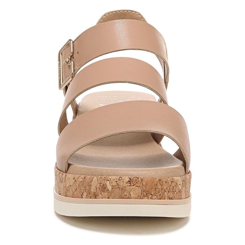 Sandalias Dr Scholls Once Twice Plataforma Wedge Mujer Marrom | MX2968NBL