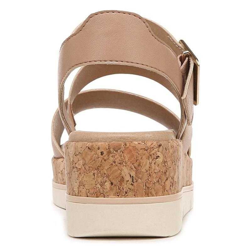 Sandalias Dr Scholls Once Twice Plataforma Wedge Mujer Marrom | MX2968NBL