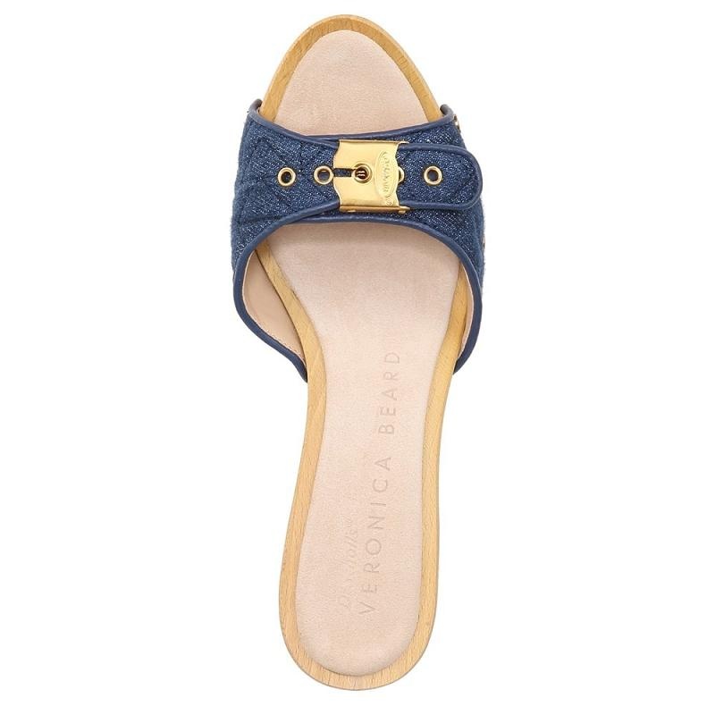 Sandalias Dr Scholls x Veronica Beard Lolli High Heel Mujer Azules | MX2988YUD