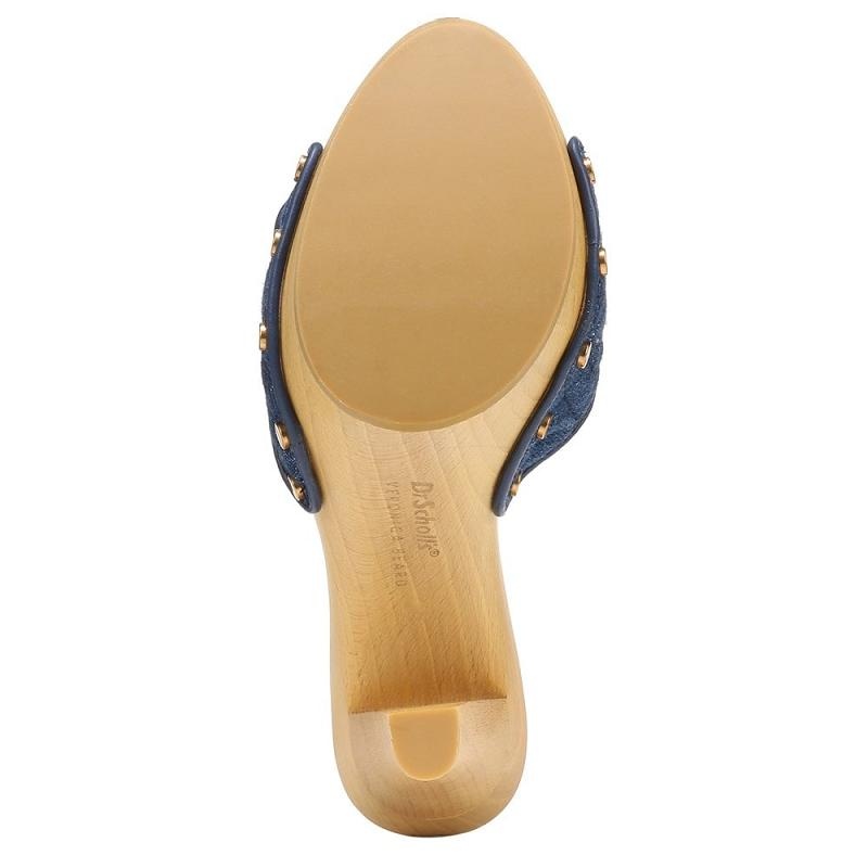 Sandalias Dr Scholls x Veronica Beard Lolli High Heel Mujer Azules | MX2988YUD