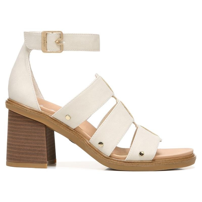 Tacones Dr Scholls Eleanor Block Sandal Mujer Blancos | MX3055PQW