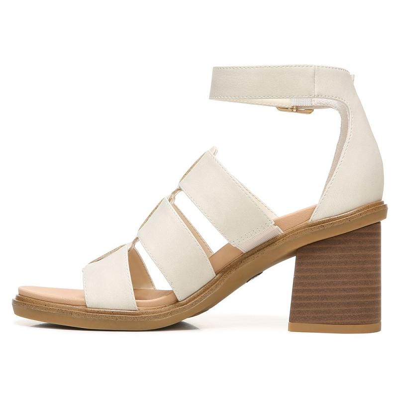 Tacones Dr Scholls Eleanor Block Sandal Mujer Blancos | MX3055PQW