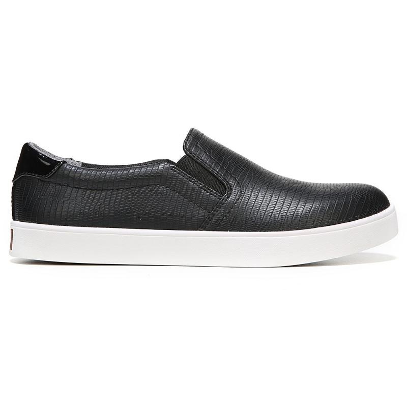 Tenis Dr Scholls Madison Slip On Lizard Mujer Negros | MX2881GLP