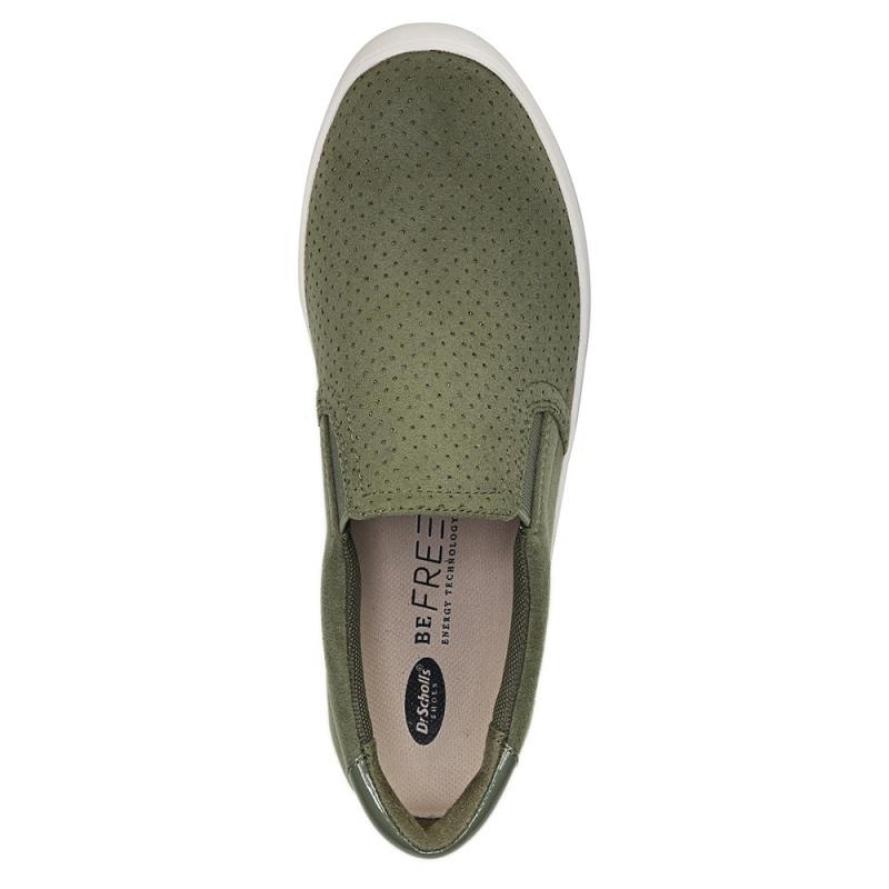 Tenis Dr Scholls Madison Slip On Micro Perf Mujer Verde Oliva | MX2877LHY