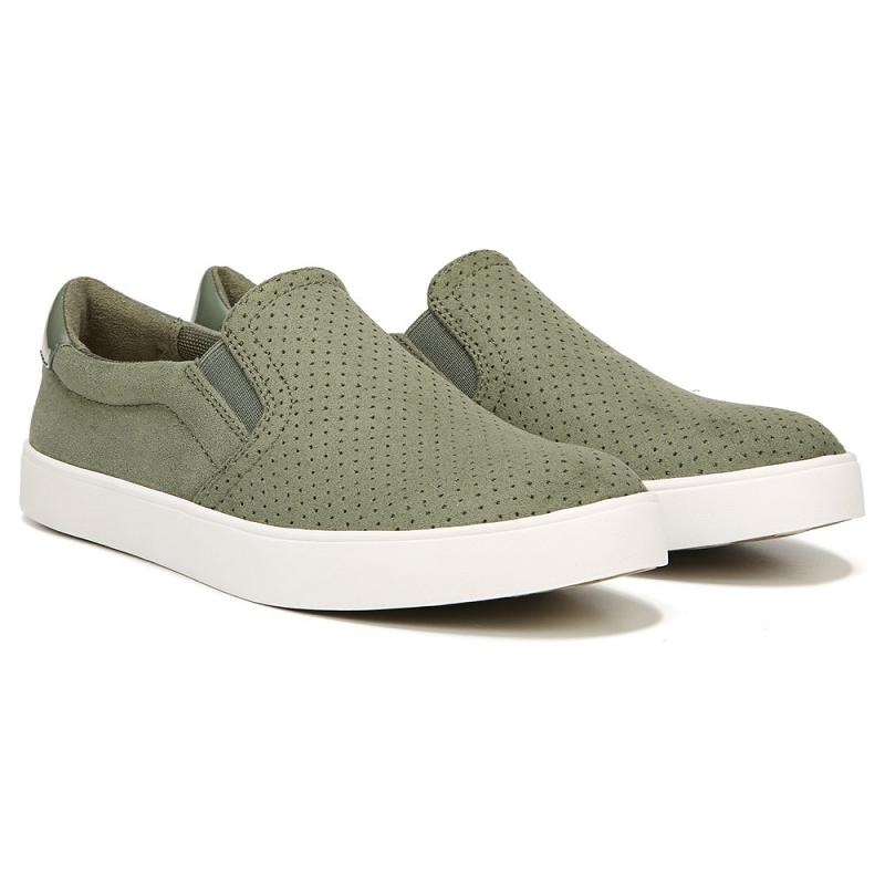 Tenis Dr Scholls Madison Slip On Micro Perf Mujer Verde Oliva | MX2877LHY