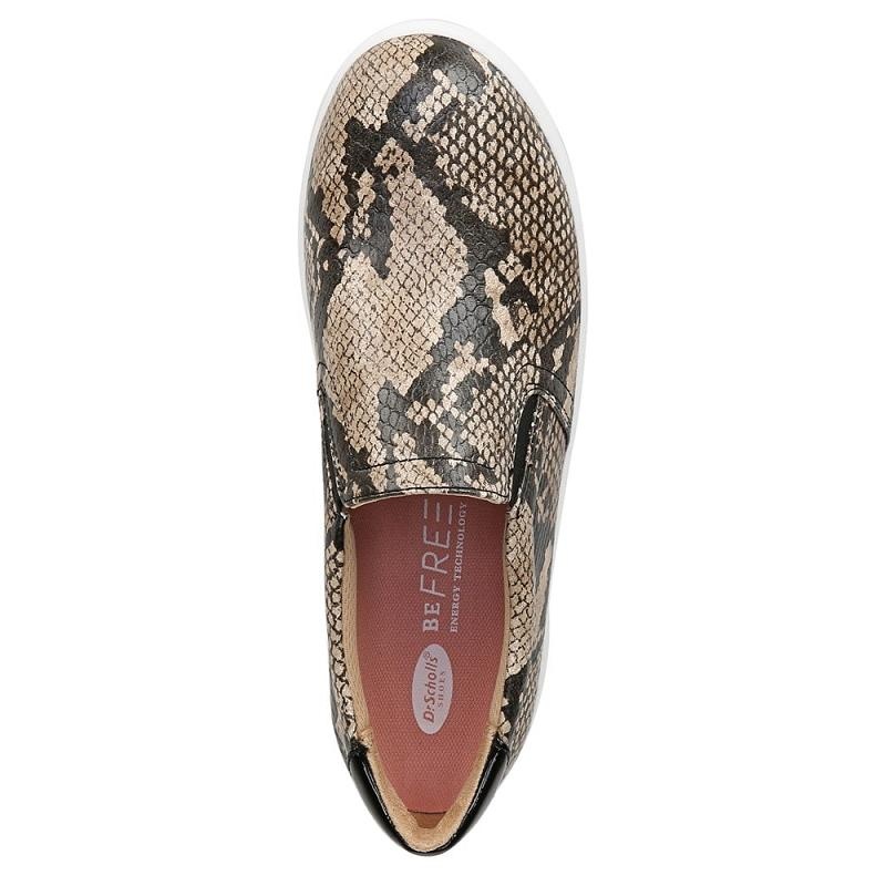 Tenis Dr Scholls Madison Slip On Mujer Negros Marrom Serpent | MX2868WYV