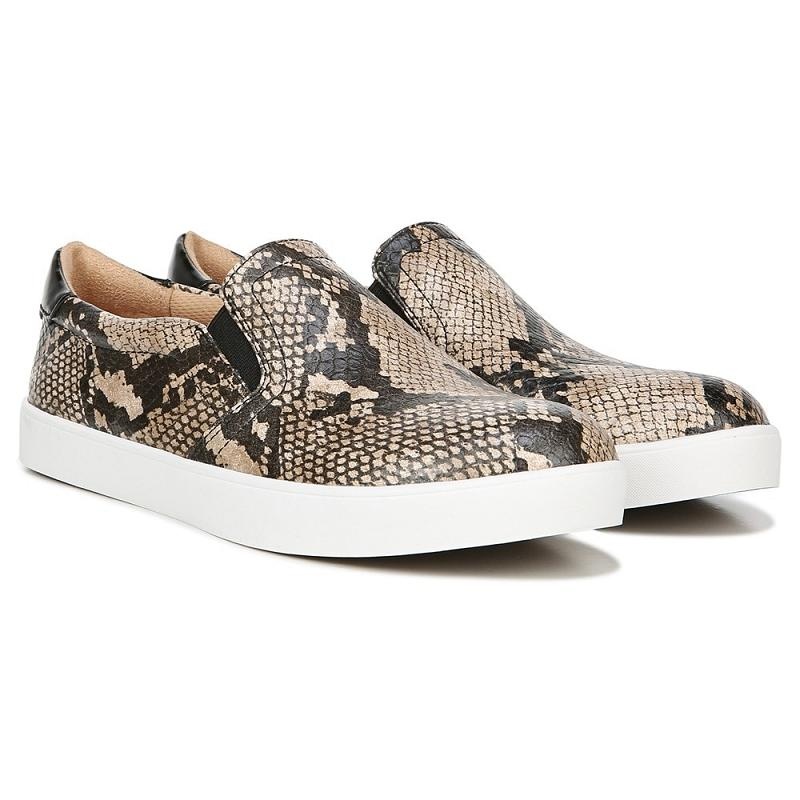 Tenis Dr Scholls Madison Slip On Mujer Negros Marrom Serpent | MX2868WYV