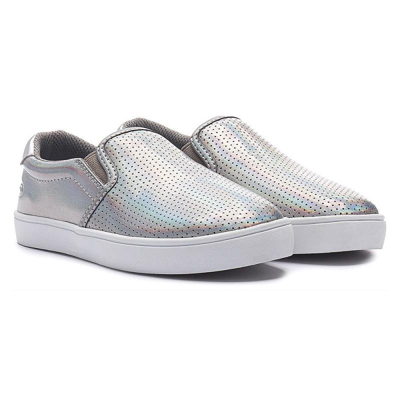 Tenis Dr Scholls Madison Slip On Niños Plateados | MX3206QZV